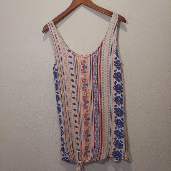 Twik Boho Striped Sleeveless Tank Top – Size XS - Picture 2 of 7